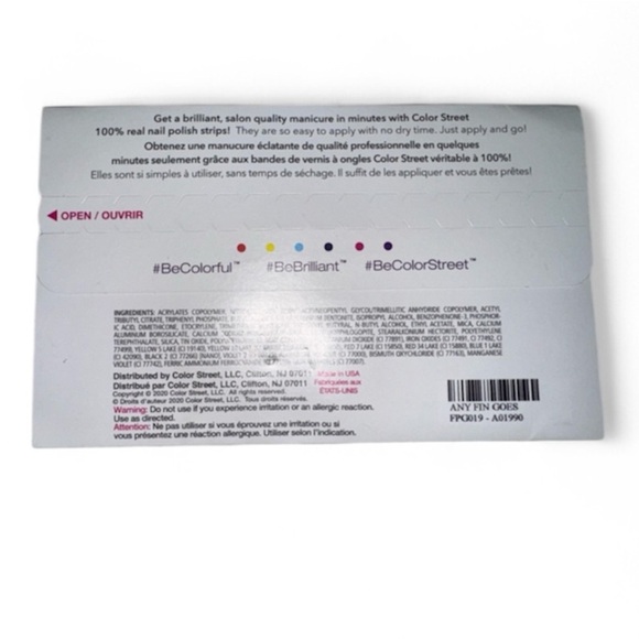 Color Street Rainbow Glitter Nail Strips- PEDICURE 🎈 - Picture 2 of 2